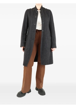 Casey Casey Herringbone button-up coat - Grey