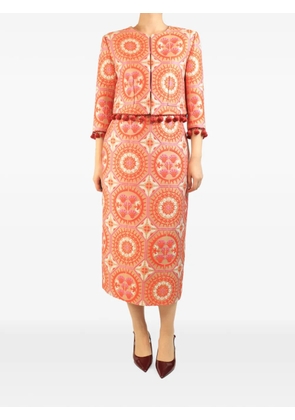 La DoubleJ Bijoux jacquard tassel skirt set - Pink