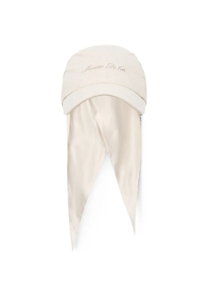 Manière De Voir Arianne linen bandana cap natural - Neutrals