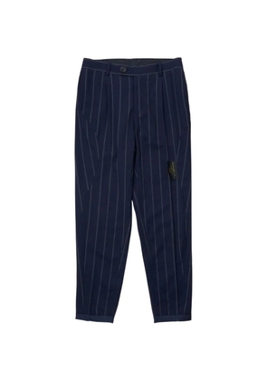 Undercover pinstripe-pattern tapered trousers - Blue