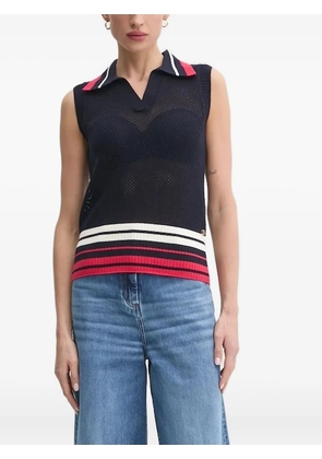 LIU JO polo-neck vest - Blue