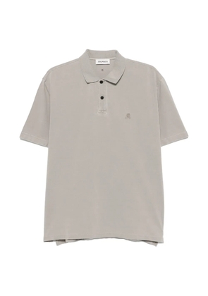 Premiata logo-embroidered short-sleeve polo shirt - Grey