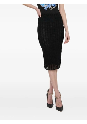 PINKO openwork midi skirt - Black