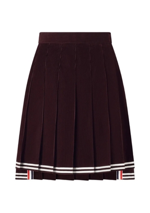 Thom Browne pleated mini skirt - Red