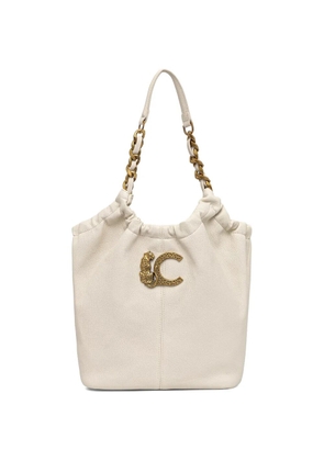 Lola Casademunt animal-detail chain-link tote bag - White