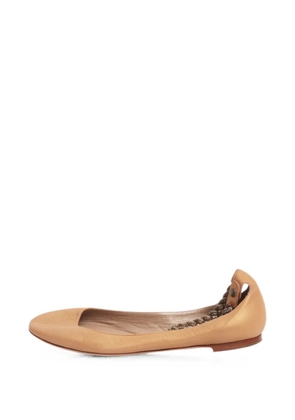Chloé Vintage braided-details ballet flats - Gold