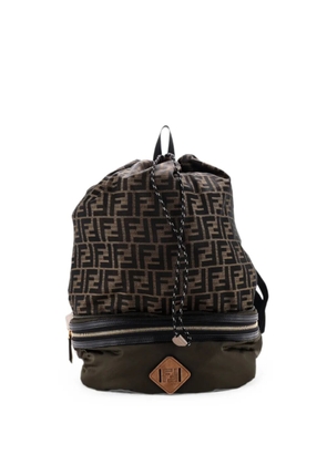 Fendi Pre-Owned Convertible Belt Bag Zucca Canvas and Nylon backpack - Brown