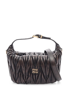 Miu Miu Pre-Owned 20s Matelassé-leather tote bag - Brown