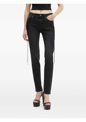 Versace Jeans Couture lace-up jeans - Black