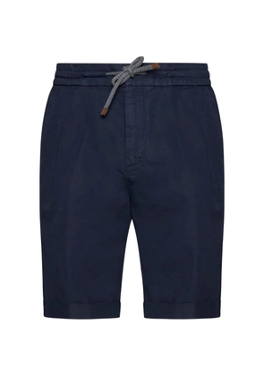 Brunello Cucinelli drawstring tailored shorts - Blue