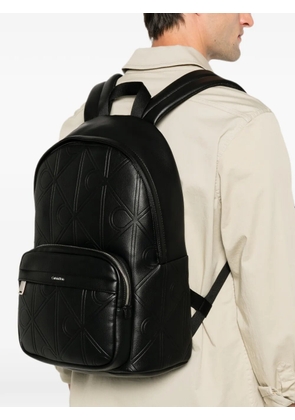 Calvin Klein logo-embossed backpack - Black