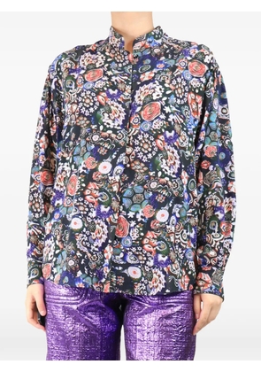 Isabel Marant Vintage floral-print silk-blend blouse - Black