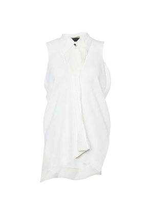 Roland Mouret V-neck sleeveless blouse - White