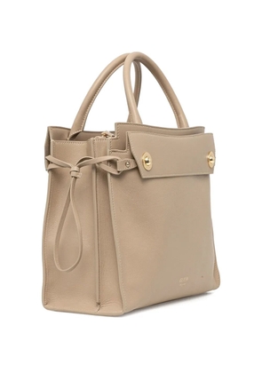 GUESS USA knotted-detail leather tote bag - Neutrals