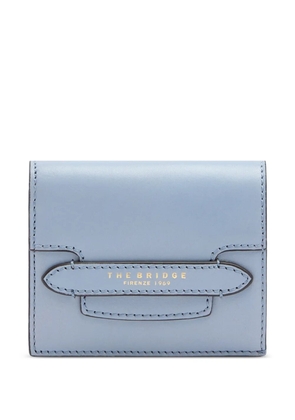 The Bridge logo-print leather wallet - Blue