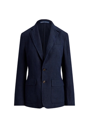 Polo Ralph Lauren single-breasted linen blazer - Blue