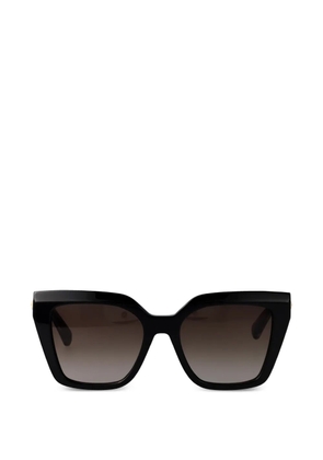 Longchamp square-frame bamboo-detail sunglasses - Black