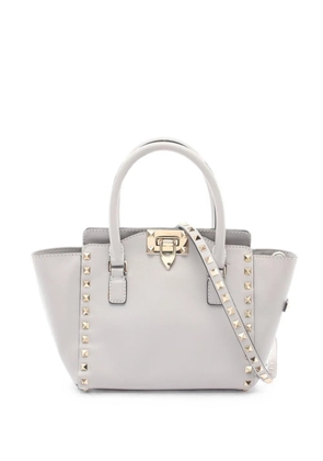 Valentino Garavani Pre-Owned 2010s Rockstud two-way leather handbag - Grey