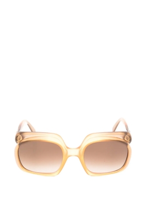 Christian Dior Pre-Owned 1970s CD-logo sunglasses - Neutrals