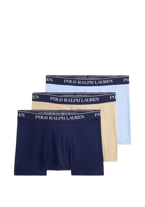 Polo Ralph Lauren logo-waistband boxer briefs (set of three) - Blue