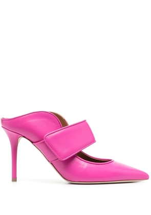 Malone Souliers pointed-toe leather mules - Pink