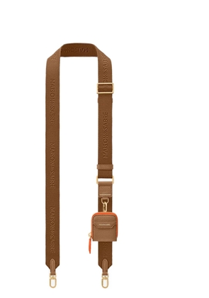 MAISON de SABRÉ Utility bag strap with charm - Brown