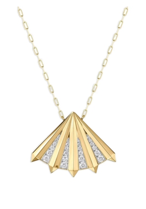 PHILLIPS HOUSE 18kt yellow gold Aura Fan Diamond necklace