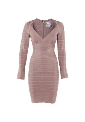 Hervé Léger Pre-Owned mini Florencia bandage-design dress - Pink