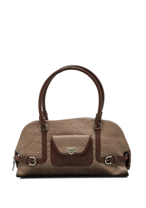Ferragamo Pre-Owned Gancini embossed tote bag - Neutrals