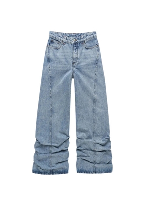 AVAVAV Shar pei smocked stonewashed jeans - Blue