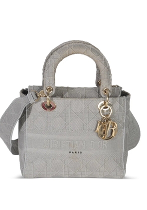 Christian Dior Pre-Owned medium Cannage Lady D-Lite tote bag - Grey