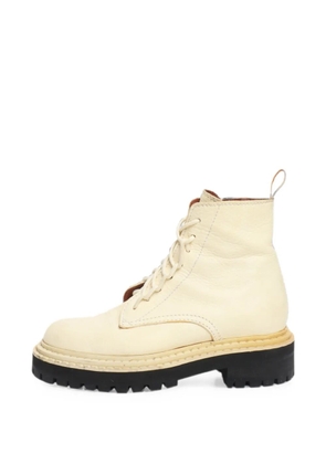 Proenza Schouler leather combat boots - Neutrals