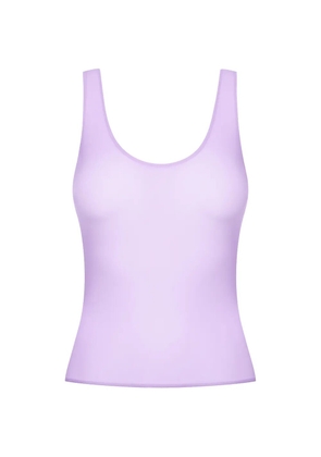 Maison Close Double Sens sheer tank top - Purple
