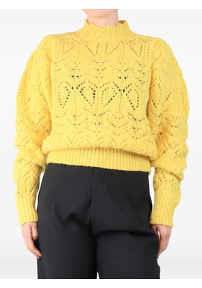 MARANT ÉTOILE Gali cable-knit sweater - Yellow