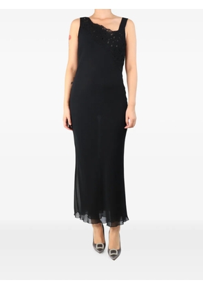 Jil Sander Pre-Owned beaded maxi dress - Black