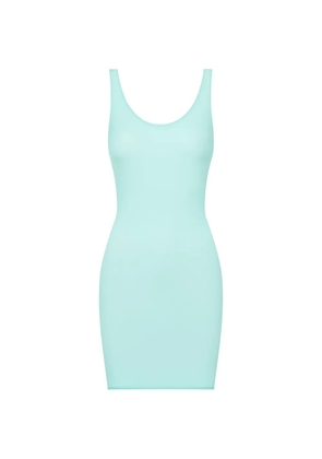 Maison Close Double Sens sheer backless mini dress - Blue