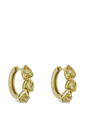 Jewels Aficionado yellow-sapphire pear-cut earrings - Gold