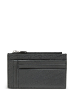 Diesel monogram embossed card case - Black
