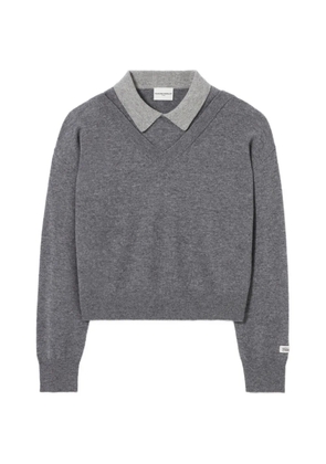 Claudie Pierlot V-neck wool jumper - Grey