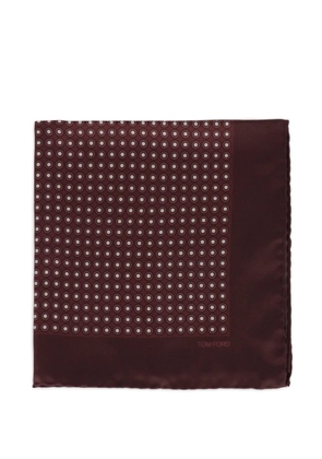 TOM FORD dot-print pocket square - Brown