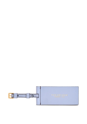 The Bridge leather buckle-fastening luggage tag - Blue