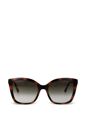 Ferragamo Eyewear Gancini tortoiseshell-effect sunglasses - Brown