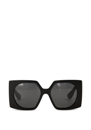 VALENTINO GARAVANI EYEWEAR VLogo rectangle-frame sunglasses - Black