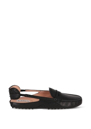 Tod's slingback Gommino loafers - Black