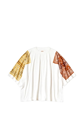 KAPITAL bandana-print T-shirt - White