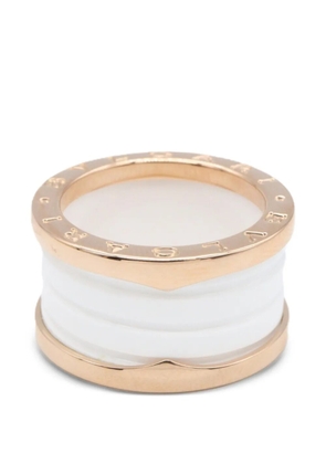 Bvlgari Pre-Owned 2010s B-zero1 engraved-logo ring - Pink