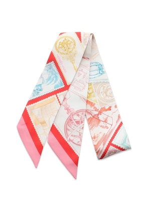 Hermès Pre-Owned 2000s Le Philateliste du Faubourg ribbon scarf - Neutrals