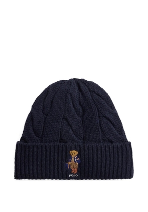 Polo Ralph Lauren Polo Bear cable-knit beanie hat - Blue