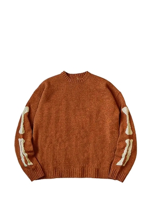 KAPITAL Bone wool sweater - Orange