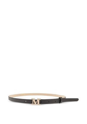 Max Mara Aziata leather belt - Black